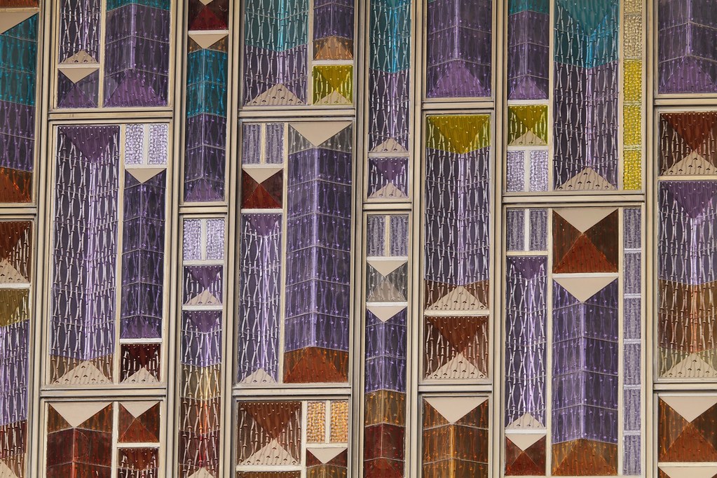 Johny Vino abstract photograph of a colorful ceramic mosaic wall