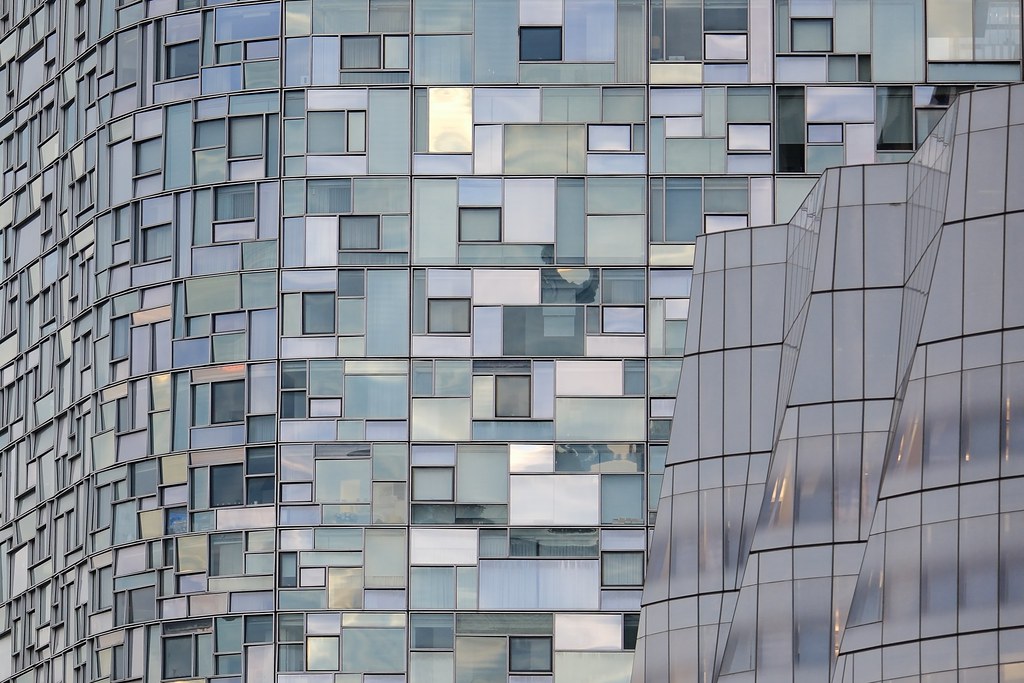 Johny Vino abstract photograph of a geometric window facade
