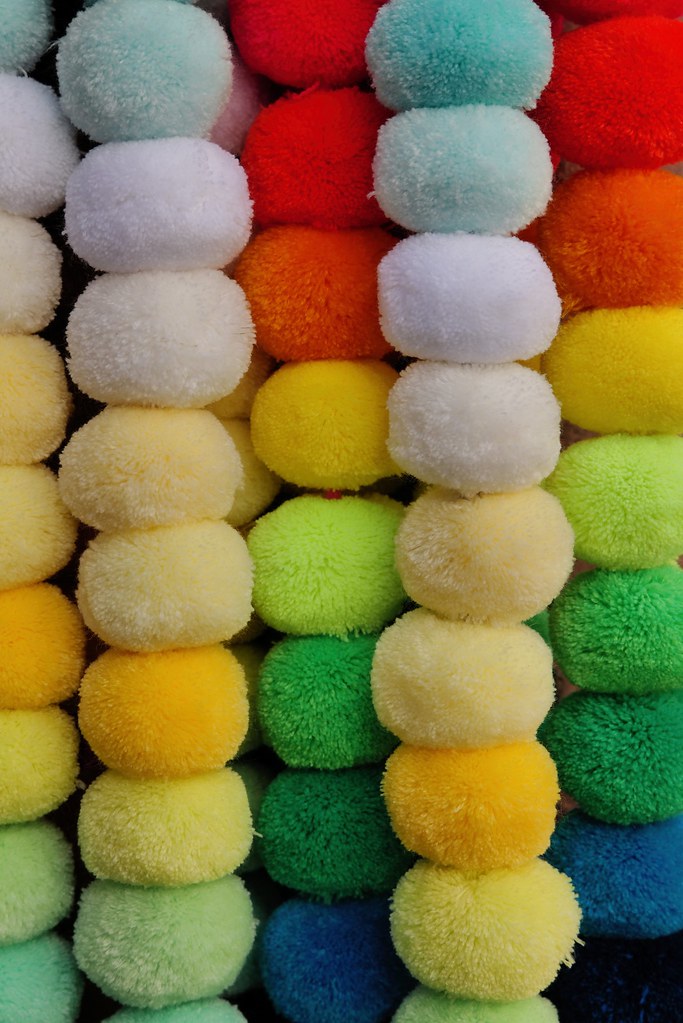 Johny Vino abstract photograph of rainbow yarn texture