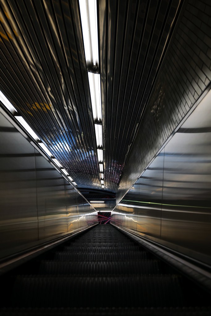 Johny Vino abstract photograph of tunnel light trails