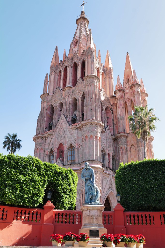 Johny Vino architecture photograph of a pink Gothic church