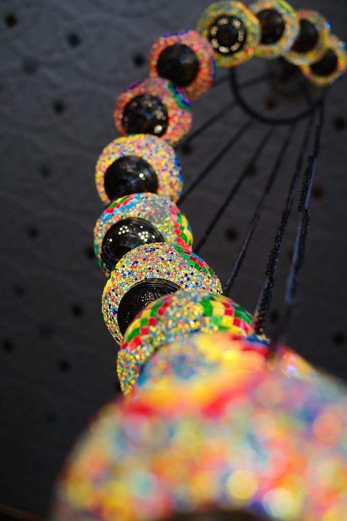 Johny Vino still life photograph of a colorful beaded sculpture