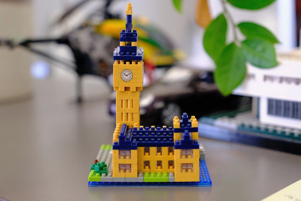 Johny Vino still life photograph of a Lego Big Ben model