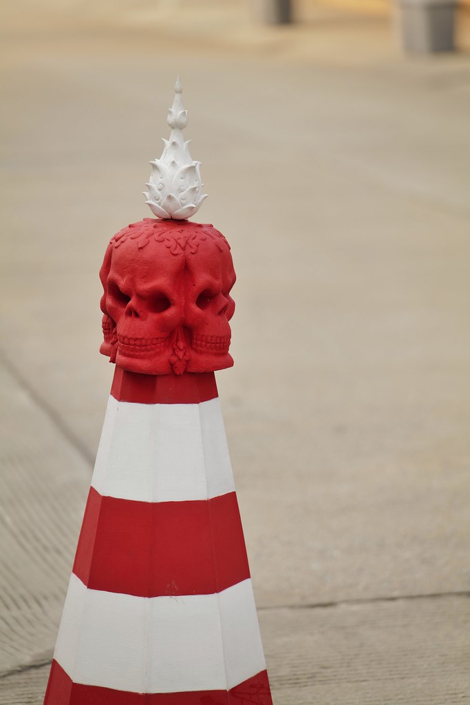 Johny Vino still life photograph of a red and white lighthouse miniature